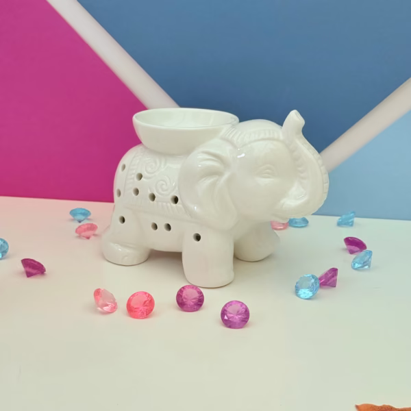 Waxbrander- Olifant wit