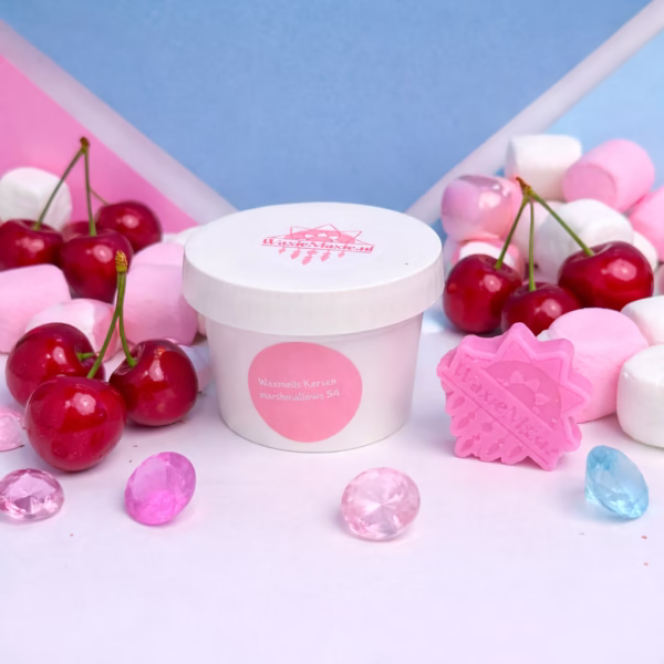 Waxmelts Kersen Marshmallows hebben een zoet-fruitig geurkarakter met accenten van kersen, vanille en